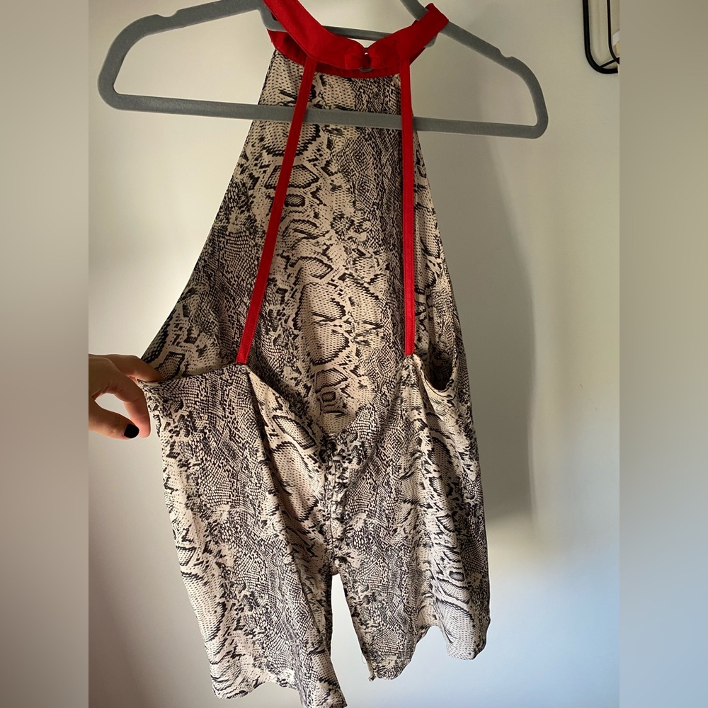 Free People Women's Snakeskin Printed Through The Night Tank S - Picture 5 of 6